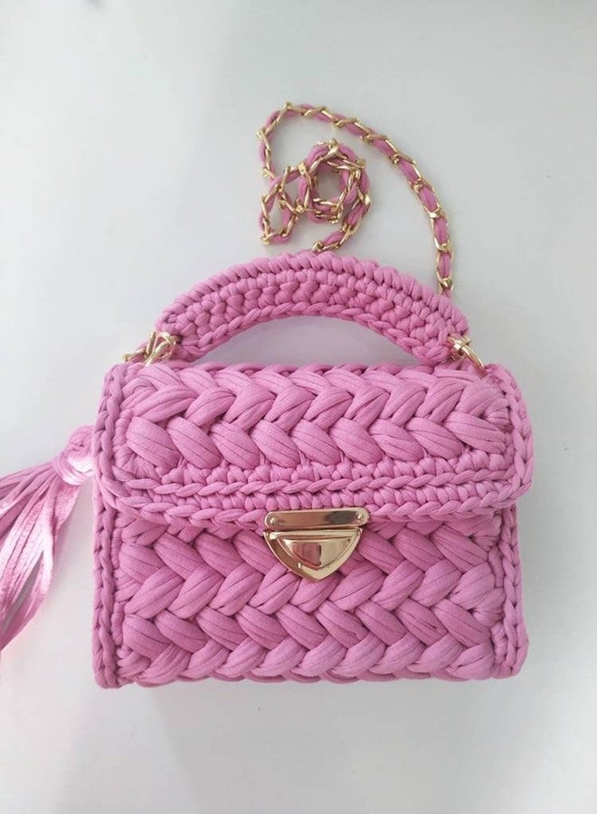 vihs Ethnic Handcrafted Sling Bag for Women Side Bag with Intricate Tassel Detailing & Chain Shoulder Strap Girls Casual Shoulder Bag for Gift Pink Occasion Crossbody Bag - Image 4